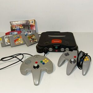 Nintendo 64 Bundle with 6 Games, Expansion Pak, and 2 Controllers
